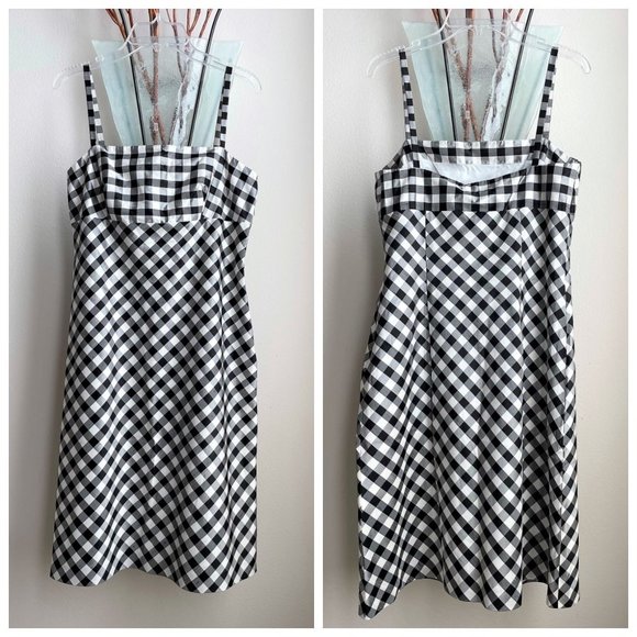 INC International Concepts Dresses & Skirts - NWT INC Petite Silk Black & White Gingham Dress